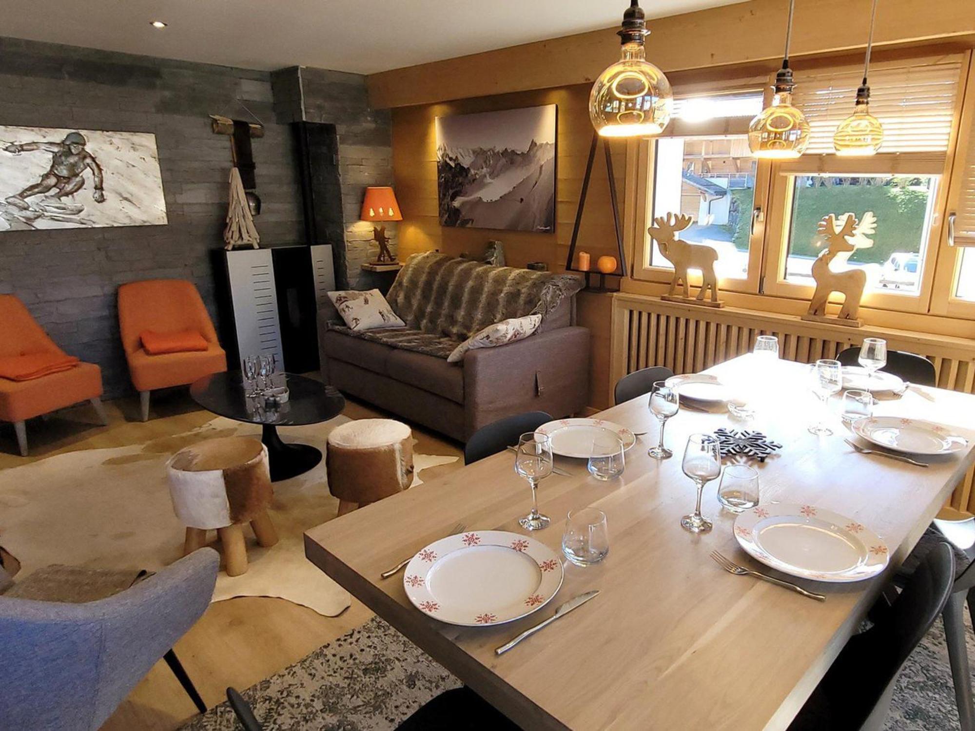 Appartement T3 Renove, Centre Les Gets, Proche Pistes, 6 Pers, Balcon, Parking, Equipements Complets - Fr-1-598-30 Eksteriør bilde